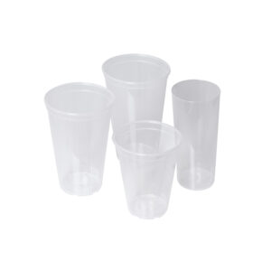 Genbrugelige og genanvendelige plastglas